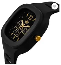 Stylish Black PU Analog Watches For Men-thumb2