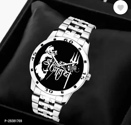 Stylish Metal Analog Watch With Bracelet For Men-thumb5