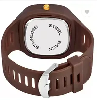 Stylish Brown PU Analog Watches For Men-thumb1