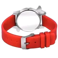 Stylish Red PU Analog Watches For Women And Girls-thumb2