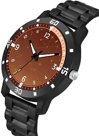 Stylish Black PU Analog Watches For Men-thumb2