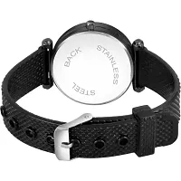 Stylish Black PU Analog Watches For Women And Girls-thumb3