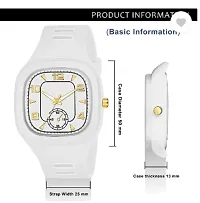 Stylish White PU Analog Watches For Men-thumb4