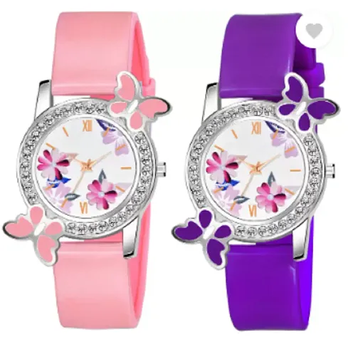 HRV Bty Cash and Pu Blet Combo Women and Girls Watch