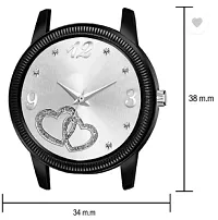 Fashionable White Dial Metal Analog Watch For Women-thumb3