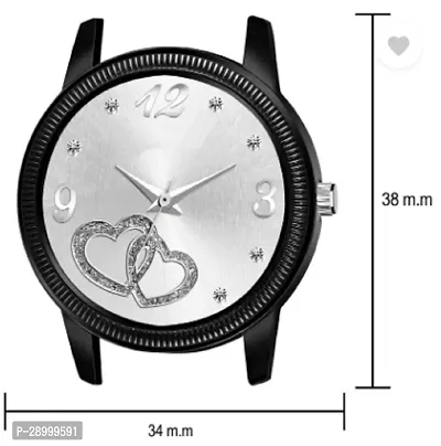 Fashionable White Dial Metal Analog Watch For Women-thumb4