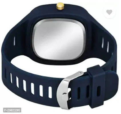 Stylish Blue PU Analog Watches For Men-thumb2