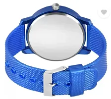 Stylish Blue PU Analog Watches For Men-thumb2