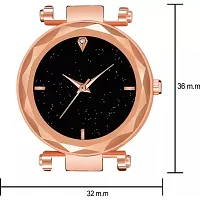 Stylish Rose Gold PU Analog Watches For Women And Girls-thumb4