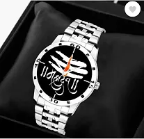 Stylish Metal Analog Watch With Bracelet For Men-thumb4