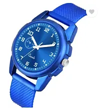 Stylish PU Analog Watch With Bracelet For Men-thumb1