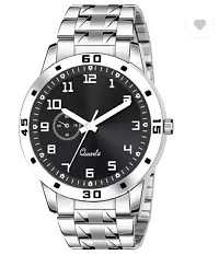 Stylish Silver Metal Analog Watches For Men-thumb1