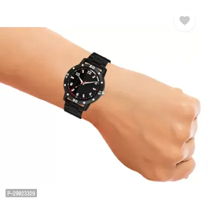 Stylish Black PU Analog Watches For Men-thumb5
