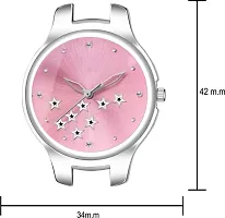 Fashionable Pink Dial Metal Analog Watch For Women-thumb2