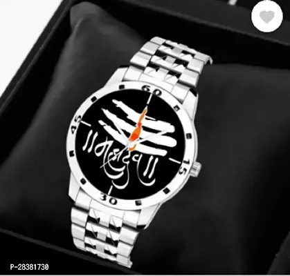 Stylish Metal Analog Watch With Bracelet For Men-thumb5