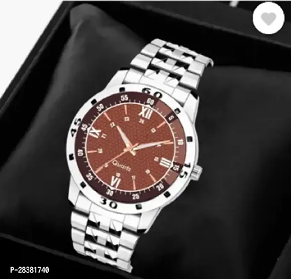 Stylish Metal Analog Watch With Bracelet For Men-thumb4