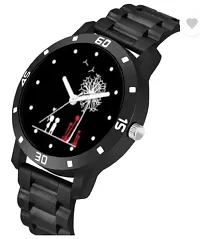 Stylish Black PU Analog Watches For Men-thumb2