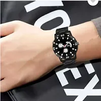 Stylish Black PU Analog Watches For Men-thumb4