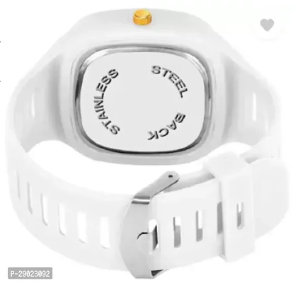 Stylish White PU Analog Watches For Men-thumb2