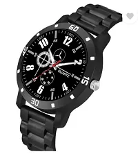 Stylish Black PU Analog Watches For Men-thumb2