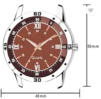 Stylish Metal Analog Watch With Bracelet For Men-thumb2