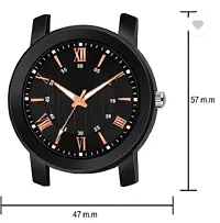 Stylish Black PU Analog Watches For Men-thumb2