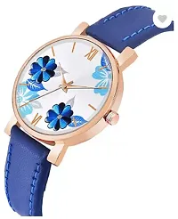 Stylish Multicoloured Genuine Leather Analog Watches Combo For Couple-thumb2