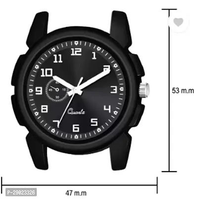 Stylish Black PU Analog Watches For Men-thumb4