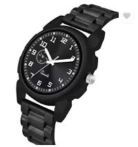 Stylish Black PU Analog Watches For Men-thumb2