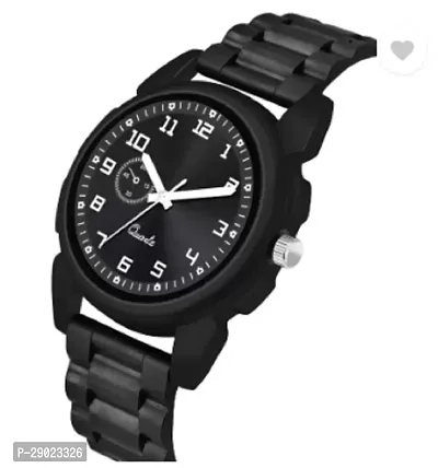 Stylish Black PU Analog Watches For Men-thumb3