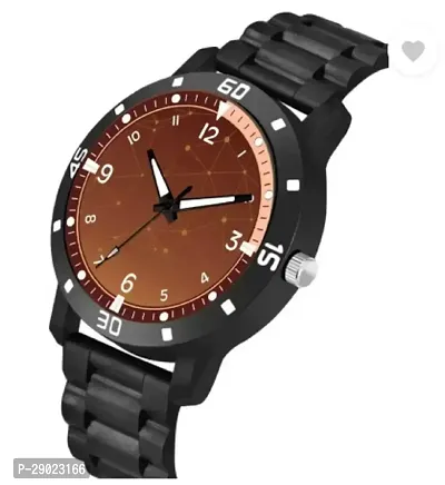 Stylish Black PU Analog Watches For Men-thumb3