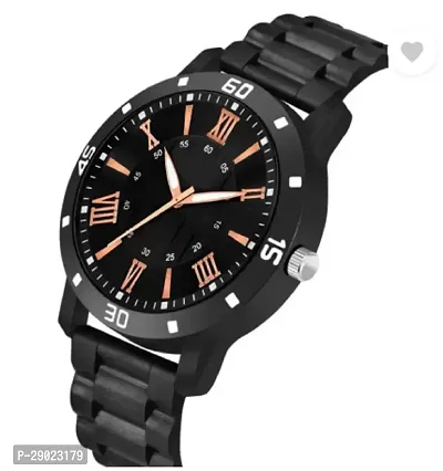 Stylish Black PU Analog Watches For Men-thumb3