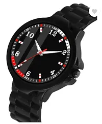 Stylish Black PU Analog Watches For Men-thumb4