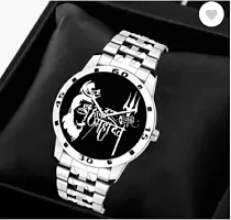 Stylish Metal Analog Watch With Bracelet For Men-thumb4