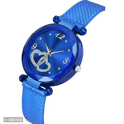 Stylish Blue PU Analog Watches For Women And Girls-thumb3