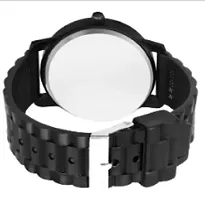 Stylish Black PU Analog Watches For Men-thumb1