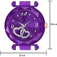 Stylish Purple PU Analog Watches For Women And Girls-thumb4