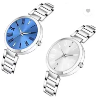 Stylish Metal Blue Dial Analog Watches Combo Pack Of 2-thumb2