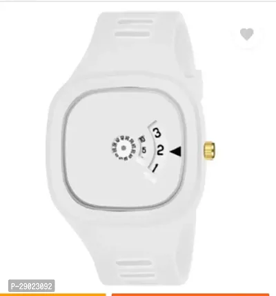 Stylish White PU Analog Watches For Men-thumb3
