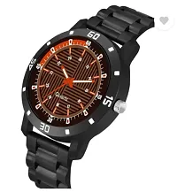 Stylish Black PU Analog Watches For Men-thumb2