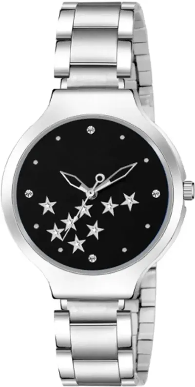 LOUIS DEVIN Analogue Women's Watch (Silver Dial Silver Colored Strap)