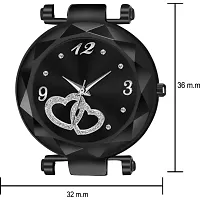 Stylish Black PU Analog Watches For Women And Girls-thumb4