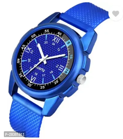 Stylish PU Analog Watch With Bracelet For Men-thumb2