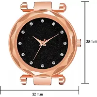 Stylish Rose Gold PU Analog Watches For Women And Girls-thumb4