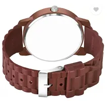 Stylish Brown PU Analog Watches For Men-thumb4