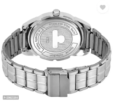 Stylish Silver Metal Analog Watches For Men-thumb2