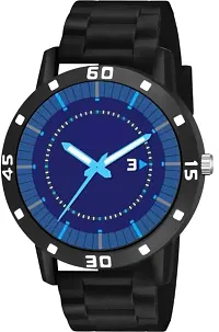 Stylish Black PU Analog Watches For Men-thumb1