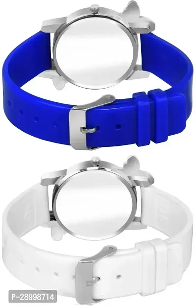 Stylish PU White Dial Analog Watches Combo Pack Of 2-thumb3