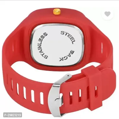 Stylish Red PU Analog Watches For Men-thumb3