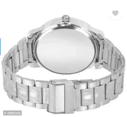 Stylish Silver Metal Analog Watches For Men-thumb3